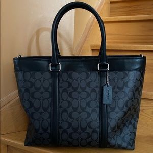 Coach Perry Business Tote in Signature Canvas
